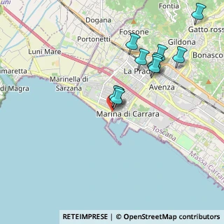 Mappa Via Aldo Salvetti, 54033 Marina di Carrara MS, Italia (1.91)
