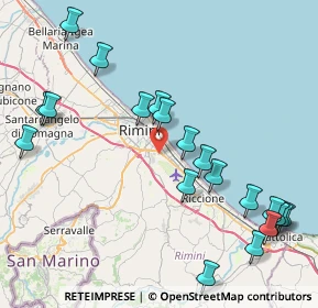 Mappa Via Palmiri, 47924 Rimini RN, Italia (9.9805)