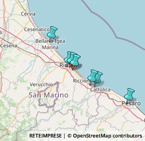 Mappa Via Palmiri, 47924 Rimini RN, Italia (44.104)