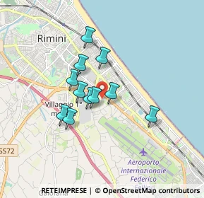 Mappa Via Palmiri, 47924 Rimini RN, Italia (1.31273)