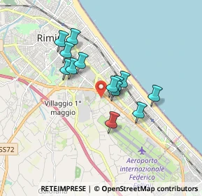 Mappa Via Palmiri, 47924 Rimini RN, Italia (1.4)