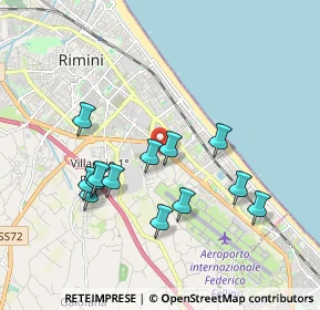 Mappa Via Palmiri, 47924 Rimini RN, Italia (1.81462)