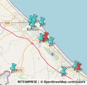 Mappa Via Palmiri, 47924 Rimini RN, Italia (4.27636)