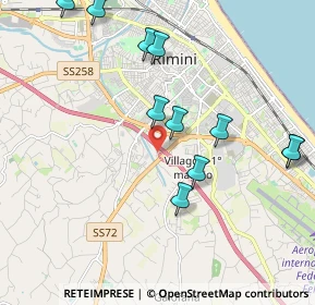 Mappa Strada Statale 72 Consolare Rimini San Marino & A14 - Autostrada Adriatica, 47924 Rimini RN, Italia (2.20636)