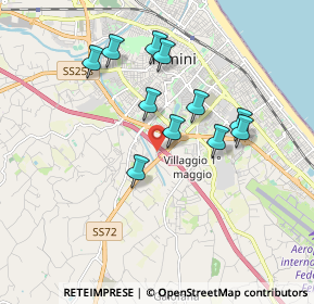 Mappa Strada Statale 72 Consolare Rimini San Marino & A14 - Autostrada Adriatica, 47924 Rimini RN, Italia (1.63273)