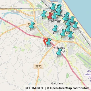 Mappa Via del Camoscio, 47923 Rimini RN, Italia (2.466)