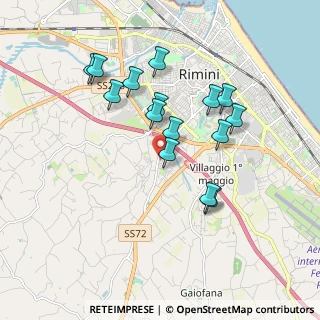Mappa Via del Camoscio, 47923 Rimini RN, Italia (1.70467)