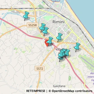 Mappa Via del Camoscio, 47923 Rimini RN, Italia (1.69)