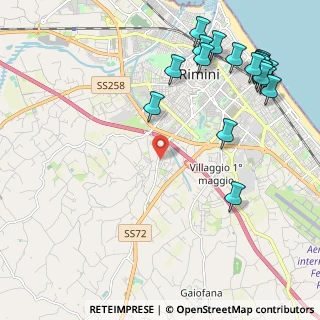 Mappa Via del Camoscio, 47923 Rimini RN, Italia (2.9015)