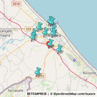 Mappa Via del Camoscio, 47923 Rimini RN, Italia (2.96818)