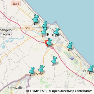 Mappa Via del Camoscio, 47923 Rimini RN, Italia (4.21273)