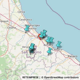Mappa Via del Camoscio, 47923 Rimini RN, Italia (10.94214)