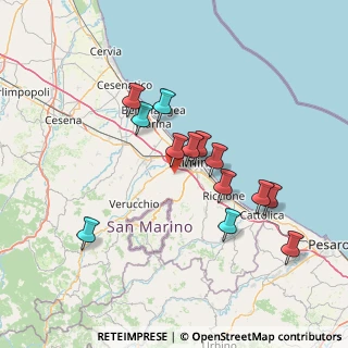 Mappa Via Calastra, 47923 Rimini RN, Italia (13.29538)