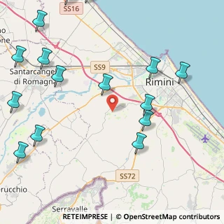 Mappa Via Calastra, 47923 Rimini RN, Italia (5.96067)