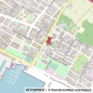 Mappa Piazza Gino Menconi, 13, 54033 Carrara, Massa-Carrara (Toscana)
