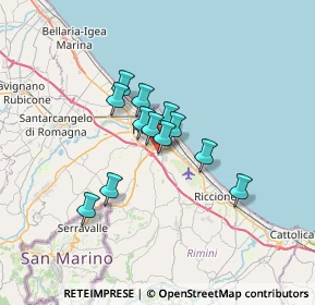 Mappa Via Ticino, 47924 Rimini RN, Italia (4.63)