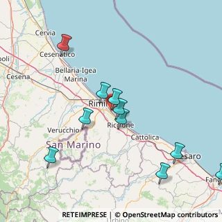 Mappa Viale Catania, 47924 Rimini RN, Italia (34.755)