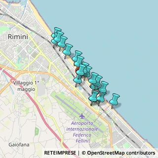 Mappa Viale Catania, 47924 Rimini RN, Italia (1.29)