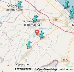 Mappa Strada Provinciale Traversa Marecchia, 47822 Santarcangelo di Romagna RN, Italia (6.9675)