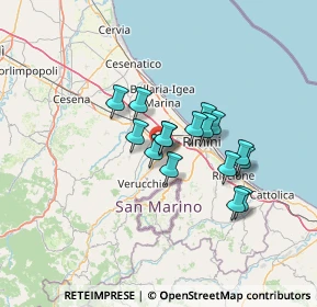 Mappa Strada Provinciale Traversa Marecchia, 47822 Santarcangelo di Romagna RN, Italia (9.87813)