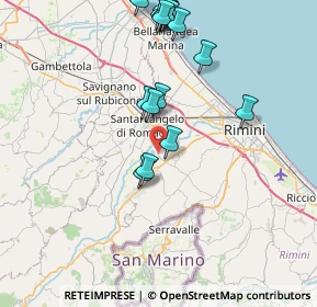 Mappa Strada Provinciale Traversa Marecchia, 47822 Santarcangelo di Romagna RN, Italia (8.67412)