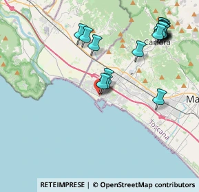 Mappa Viale Cristoforo Colombo, 54036 Marina di Carrara MS, Italia (4.69278)