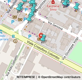 Mappa Viale Cristoforo Colombo, 54036 Marina di Carrara MS, Italia (0.1155)