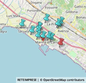 Mappa Viale Cristoforo Colombo, 54036 Marina di Carrara MS, Italia (1.235)