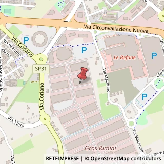 Mappa Via Coriano, 58, 47924 Rimini, Rimini (Emilia Romagna)