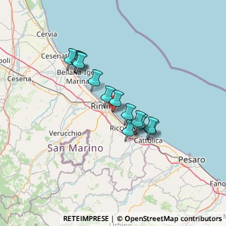 Mappa Viale delle Colonie, 47900 Rimini RN, Italia (10.99286)