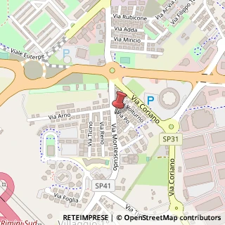 Mappa Via Montescudo, 12e, 47924 Rimini, Rimini (Emilia Romagna)