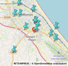 Mappa Via Volturno, 47924 Rimini RN, Italia (2.02231)