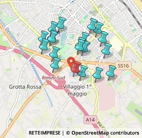 Mappa Via Arno, 47924 Rimini RN, Italia (0.7825)