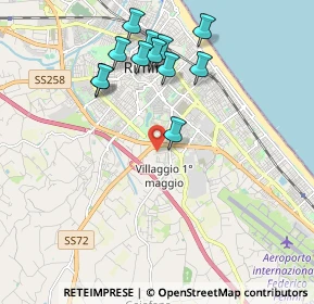 Mappa Via Arno, 47924 Rimini RN, Italia (2.03083)