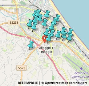 Mappa Via Arno, 47924 Rimini RN, Italia (1.545)