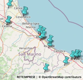 Mappa Via Arno, 47924 Rimini RN, Italia (19.52824)