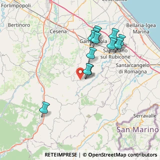Mappa Via dei Laghi, 47020 Roncofreddo FC, Italia (7.53583)