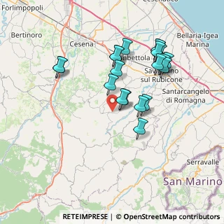 Mappa Via dei Laghi, 47020 Roncofreddo FC, Italia (7.251)