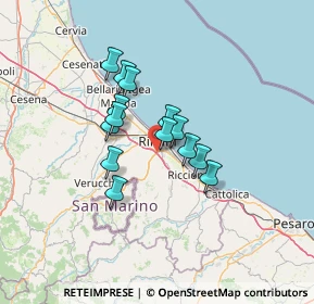 Mappa Via al Torrente, 47923 Rimini RN, Italia (9.70714)