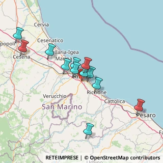 Mappa Via al Torrente, 47923 Rimini RN, Italia (13.58667)