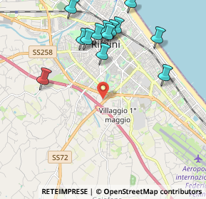 Mappa Via al Torrente, 47923 Rimini RN, Italia (2.36231)