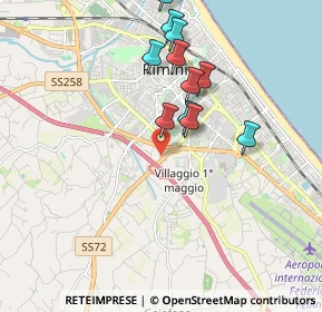 Mappa Via al Torrente, 47923 Rimini RN, Italia (1.80455)