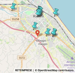 Mappa Via al Torrente, 47923 Rimini RN, Italia (2.06154)