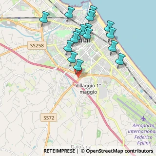 Mappa Via al Torrente, 47923 Rimini RN, Italia (2.21875)