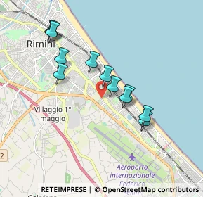 Mappa Via Giorgio Perlasca, 47924 Rimini RN, Italia (1.71333)
