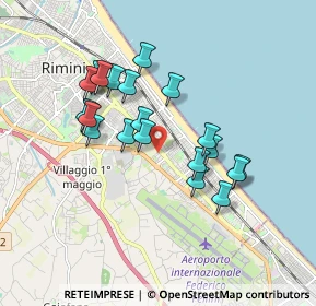 Mappa Via Giorgio Perlasca, 47924 Rimini RN, Italia (1.604)