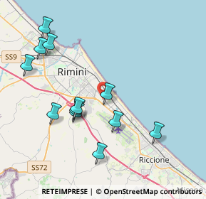 Mappa Via Giorgio Perlasca, 47924 Rimini RN, Italia (4.24083)