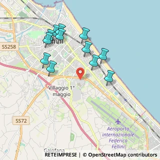 Mappa Le Befane, 47900 Rimini RN, Italia (1.965)