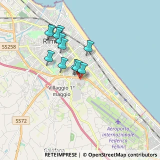 Mappa Le Befane, 47900 Rimini RN, Italia (1.6475)