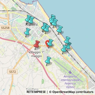 Mappa Le Befane, 47900 Rimini RN, Italia (1.71063)